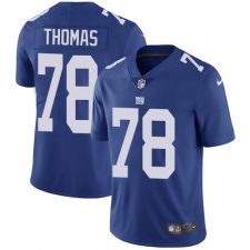 Men's New York Giants #78 Andrew Thomas Royal Blue Team Color Stitched NFL Vapor Untouchable Limited Jersey