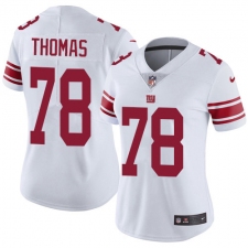 Women's New York Giants #78 Andrew Thomas White Stitched NFL Vapor Untouchable Limited Jersey