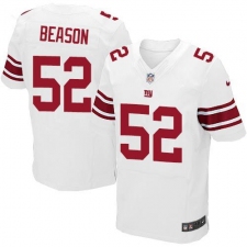 Nike Giants #52 Jon Beason White Men's Stitched NFL Elite Jersey