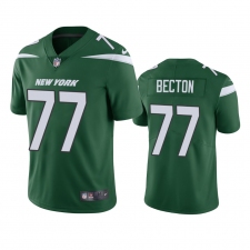 Men's New York Jets #77 Mekhi Becton Green 2020 NFL Draft Vapor Limited Jersey