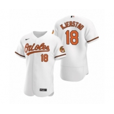 Men's Baltimore Orioles #18 Heston Kjerstad Nike White Authentic Home Jersey