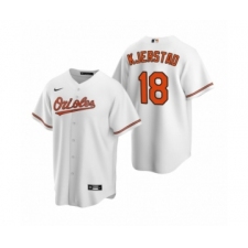 Men's Baltimore Orioles #18 Heston Kjerstad White 2020 MLB Draft Replica Home Jersey