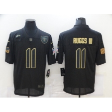 Men's Oakland Raiders #11 Henry Ruggs III Black Nike 2020 Salute To Service Limited Jersey