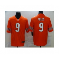 Men's Chicago Bears #9 Nick Foles Orange Vapor Limited Jersey