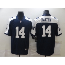 Men's Dallas Cowboys #14 Andy Dalton Nike Blue Throwback Limited Jersey