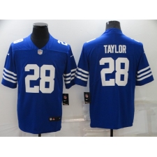 Men's Indianapolis Colts #28 Jonathan Taylor Royal Vapor Untouchable Limited Stitched Jersey