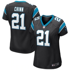 Women's Carolina Panthers #21 Jeremy Chinn Nike Black Game Jersey