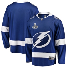 Men's Tampa Bay Lightning Fanatics Branded Blue Blank Home 2020 Stanley Cup Champions Breakaway Jersey