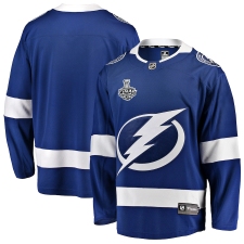 Youth Tampa Bay Lightning Fanatics Branded Blue Blank 2020 Stanley Cup Final Bound Home Breakaway Jersey
