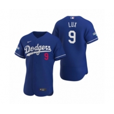 Men's Los Angeles Dodgers #9 Gavin Lux Royal 2020 World Series Champions Authentic Jersey