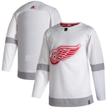 Men's Detroit Red Wings adidas Blank White 2020-21 Reverse Retro Authentic Jersey