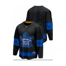 Men's Toronto Maple Leafs Blank Black X Drew House Inside Out Stitched Jersey