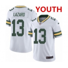 Youth Green Bay Packers #13 Allen Lazard White Vapor Untouchable Limited Stitched Jersey