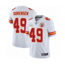 Men's  Kansas City Chiefs #49 Daniel Sorensen White 2021 Super Bowl LV Jersey