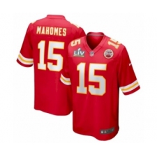 Women's Kansas City Chiefs #15 Patrick Mahomes Red Super Bowl LV game Jersey