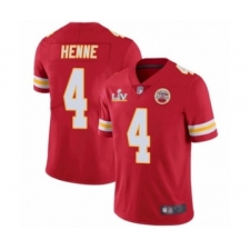 Women's  Kansas City Chiefs #4  Chad Henne Red 2021 Super Bowl LV Jersey