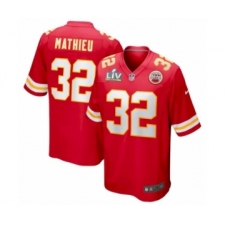Youth Kansas City Chiefs #32 Tyrann Mathieu Red Super Bowl LV Game Jersey