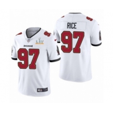 Women's  Tampa Bay Buccaneers #97 Simeon Rice White 2021 Super Bowl LV Jersey