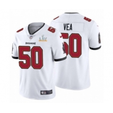 Youth Tampa Bay Buccaneers #50 Vita Vea White 2021 Super Bowl LV Jersey
