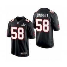 Youth Tampa Bay Buccaneers #58 Shaquil Barrett Black Fashion Super Bowl LV Jersey