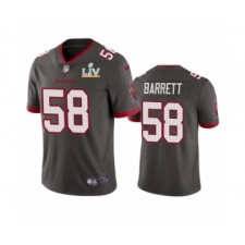 Youth Tampa Bay Buccaneers #58 Shaquil Barrett Pewter Super Bowl LV Jersey