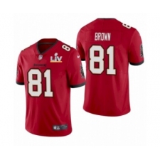 Youth Tampa Bay Buccaneers #81 Antonio Brown Red 2021 Super Bowl LV Jersey