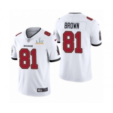 Youth Tampa Bay Buccaneers #81 Antonio Brown White 2021 Super Bowl LV Jersey
