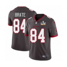 Youth Tampa Bay Buccaneers #84  Cameron Brate Pewter 2021 Super Bowl LV Jersey