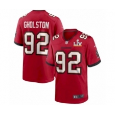 Youth Tampa Bay Buccaneers #92 William Gholston Red Super Bowl LV Jersey