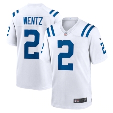 Men's Indianapolis Colts #2 Carson Wentz Nike White Limited Jersey