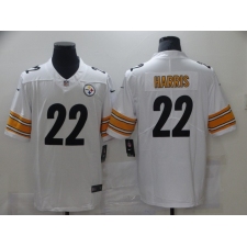 Men's Pittsburgh Steelers #22 Najee Harris Nike White 2021 Draft First Round Pick Limited Jersey