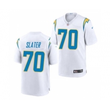 Men's Los Angeles Chargers #70 Rashawn Slater White 2021 Vapor Untouchable Limited Jersey