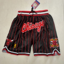 Men's Chicago Bulls Black Stripe Decennia Shorts