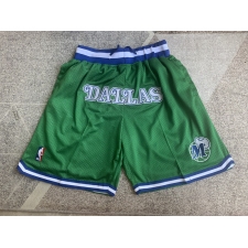Men's Dallas Mavericks Green Juston retro Shorts