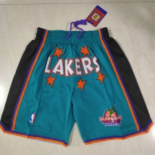 Men's Los Angeles Lakers 95 All star green pocket Shorts