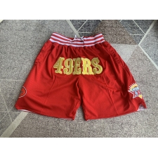 Men's San Francisco 49ers Red pocket Shorts
