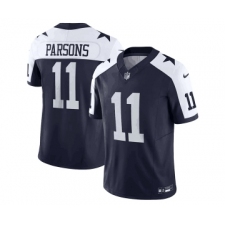 Men's Nike Dallas Cowboys #11 Micah Parsons Navy Thanksgiving 2023 F.U.S.E. Limited Stitched Football Jersey