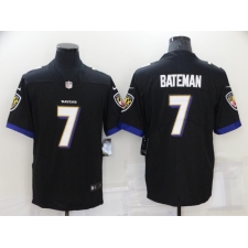 Men's Baltimore Ravens #7 Rashod Bateman Nike Black Draft First Round Pick Leopard Jersey