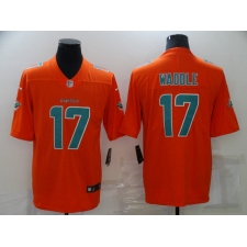Men's Miami Dolphins #17 Jaylen Waddle Orange 2021 Vapor Untouchable Nike Limited Jersey