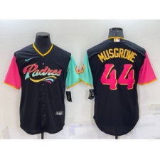Men's San Diego Padres #44 Joe Musgrove Black 2022 City Connect Cool Base Stitched Jersey