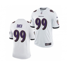 Men's Baltimore Ravens #99 Jayson Oweh White 2021 Vapor Untouchable Limited Jersey