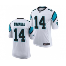 Men's Carolina Panthers #14 Sam Darnold White Vapor Untouchable Limited Jersey