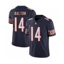 Men's Chicago Bears #14 Andy Dalton Navy Vapor Untouchable Limited Jersey