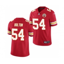 Men's Kansas City Chiefs #54 Nick Bolton Red 2021 Draft Limited Stitched Football Jersey