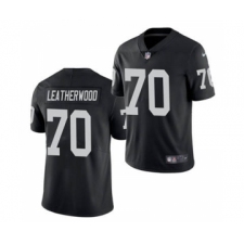 Men's Oakland Raiders #70 Alex Leatherwood 2021 Football Draft Black Vapor Untouchable Limited Jersey