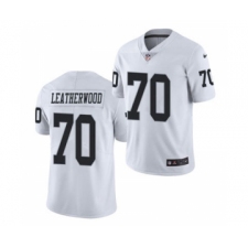 Men's Oakland Raiders #70 Alex Leatherwood 2021 Football Draft White Vapor Untouchable Limited Jersey