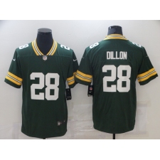 Men's Green Bay Packers #28 AJ Dillon Green Team Color Vapor Untouchable Limited Jersey