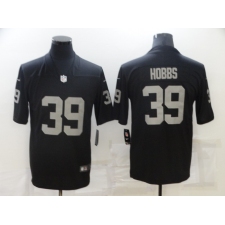 Men's Nike Oakland Raiders #39 Nate Hobbs Black Limited Jersey