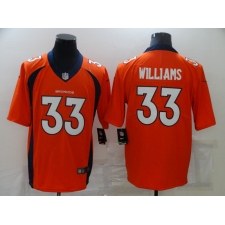 Men's Denver Broncos #33 Javonte Williams Nike Orange Limited Jersey