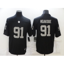 Men's Oakland Raiders #91 Yannick Ngakoue Nike Black Player Limited Jersey